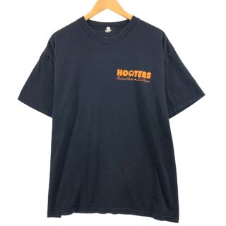 古着 00年代 ALSTYLE APPAREL AND ACTIVEWEAR HOOTERS フーターズ ピンナップガール バックプリント アドバタイジングTシャツ メンズXL /eaa410182(Tシャツ/カットソー(半袖/袖なし))