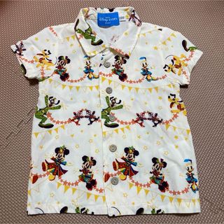 ディズニー(Disney)の美品　ディズニーリゾート 40周年記念限定 アロハシャツ　100(Tシャツ/カットソー)