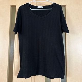 メンズ 黒 半袖カットソー Lサイズ(Tシャツ/カットソー(半袖/袖なし))