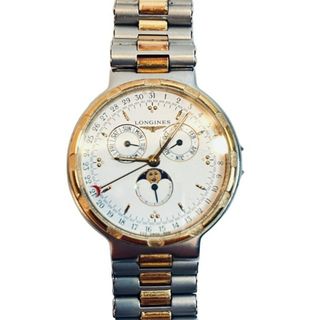 ロンジン(LONGINES)のロンジン コンクエスト トリプルカレンダー ムーンフェイズ リューズジャンク品 (腕時計)