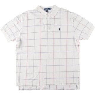 ラルフローレン(Ralph Lauren)の古着 ラルフローレン Ralph Lauren POLO by Ralph Lauren 半袖 チェック ポロシャツ メンズXL /eaa452927(ポロシャツ)