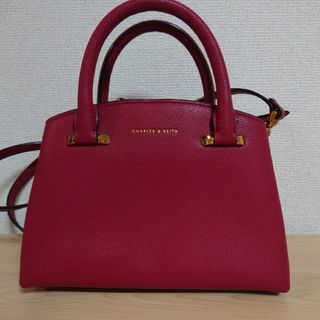 チャールズアンドキース(Charles and Keith)のチャールズアンドキース　ハンドバッグ　赤　レッド(ハンドバッグ)