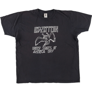古着 gaziani LED ZEPPELIN レッドツェッペリン バンドTシャツ バンT メンズL /eaa451433(Tシャツ/カットソー(半袖/袖なし))