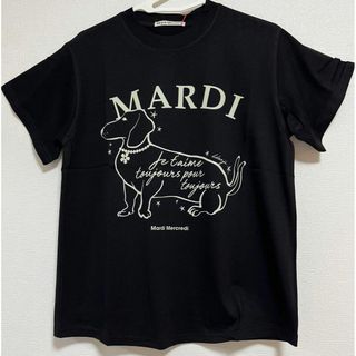 新品　韓国　Mardi Mercrediマルディメクルディ Tシャツ　ブラック(Tシャツ(半袖/袖なし))