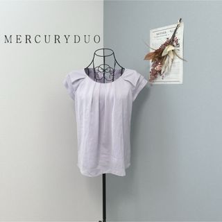 マーキュリーデュオ(MERCURYDUO)のマーキュリーデュオ　1度着用　パープル　ブラウス　美品(シャツ/ブラウス(半袖/袖なし))