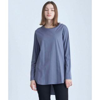 エイトン(ATON)のATON エイトン　SUVIN 60/2 ロングスリーブ ラウンドヘム Tシャツ(カットソー(長袖/七分))