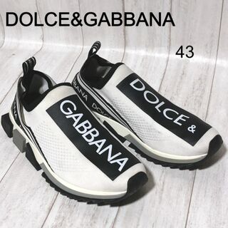 DOLCE&GABBANA - ドルガバ ニット スニーカー 43 ドルチェ＆ガッバーナ ソレント ロゴ