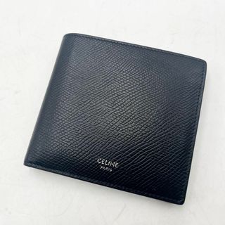 セリーヌ(celine)の【美品】セリーヌ CELINE 2つ折り財布 サフィアーノレザー ブラック 黒(財布)