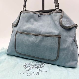 アニヤハインドマーチ(ANYA HINDMARCH)の激レア✨ アニヤハインドマーチ　ハンドバッグ デニム　保存袋付き(ハンドバッグ)