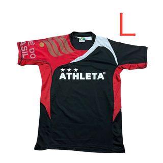 アスレタ(ATHLETA)のATHLETA アスレタ　シャツ　サッカー　フットサル　赤　レッド　L  半袖(ウェア)