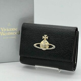 ヴィヴィアンウエストウッド(Vivienne Westwood)の✨️美品✨️VivienneWestwood 三つ折財布 がま口財布 ブラック(財布)