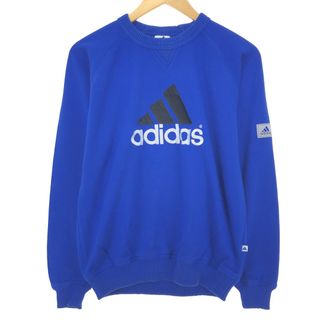 アディダス(adidas)の古着 90年代 アディダス adidas スポーツパフォーマンスロゴ ロゴスウェットシャツ トレーナー メンズM ヴィンテージ /eaa444114(スウェット)