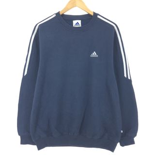 アディダス(adidas)の古着 00年代 アディダス adidas スポーツパフォーマンスロゴ ロゴスウェットシャツ トレーナー メンズL /eaa444122(スウェット)