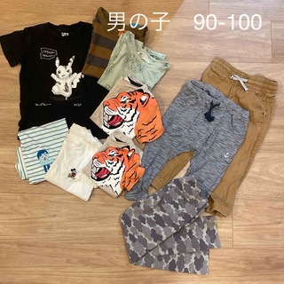 エイチアンドエム(H&M)のＨ＆Ｍ⭐︎UNIQLO⭐︎男の子夏服まとめ売り10着セット⭐︎サイズ90-100(Tシャツ/カットソー)