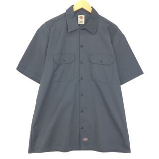 古着 ディッキーズ Dickies 半袖 ワークシャツ メンズL /eaa452212