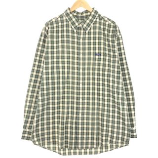 ラルフローレン(Ralph Lauren)の古着 90年代 ラルフローレン Ralph Lauren CHAPS チャップス 長袖 ボタンダウンチェックシャツ メンズXXL ヴィンテージ /eaa452217(シャツ)