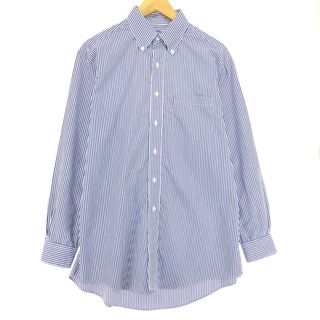 ブルックスブラザース(Brooks Brothers)の古着 ブルックスブラザーズ Brooks Brothers Est.1818 長袖 ボタンダウンストライプシャツ メンズL /eaa452221(シャツ)