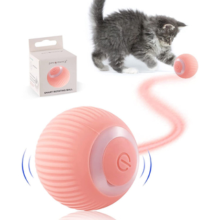 猫 おもちゃ セルフペットボール ピンク 充電式 犬 アクティブ オモチャ 