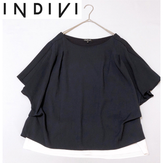 インディヴィ(INDIVI)のインディヴィ ブラウス トップス 大きいサイズ 41(シャツ/ブラウス(半袖/袖なし))