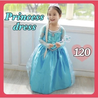 プリンセス アナ雪 エルサ ドレス ディズニー 仮装 120 衣装 キッズ(ドレス/フォーマル)
