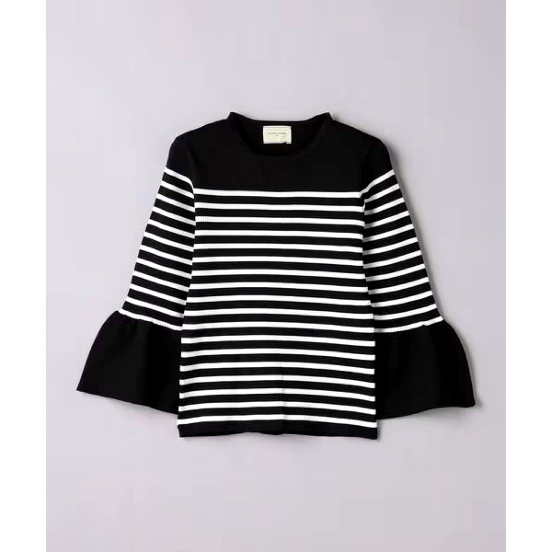 UNITED ARROWS フィット リブ フレアスリーブ ニット UNITED ARROWS フィット リブ フレアスリーブ ニット