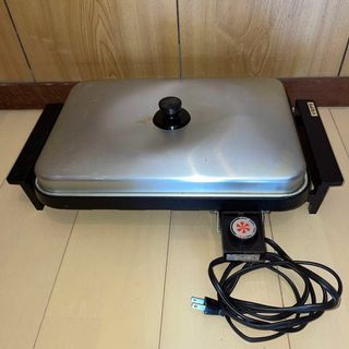 ホットプレート　電気卓上焼き器　HPB-100Y　八尾金属　自動温度調節器付(ホットプレート)