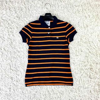 ✨大人気✨polo jeans co. ポロシャツ　ボーダーネイビー&オレンジ(ポロシャツ)