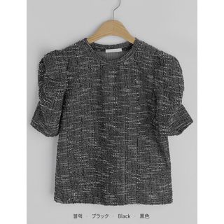 dholic - 【美品】DHOLIC ツイードパフスリーブTシャツ 完売品