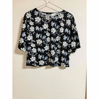 シマムラ(しまむら)の【しまむら】未使用 7分袖 花柄 トップス(Tシャツ(半袖/袖なし))