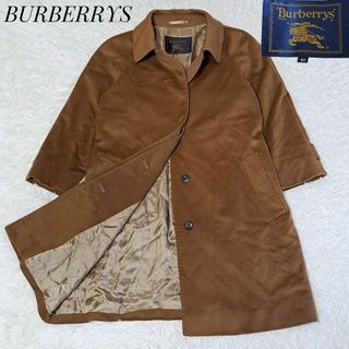 バーバリー(BURBERRY)のバーバリーズ 美品✨カシミヤ100% ステンカラーコート キャメル 40(ロングコート)