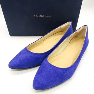 ビーミングbyビームス パンプス フラットシューズ 未使用 ブランド 靴 日本製 レディース 24.5サイズ ブルー B:MING by BEAMS(ハイヒール/パンプス)