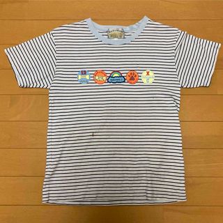 Tシャツ　ブルー　ボーダー　140(Tシャツ/カットソー)