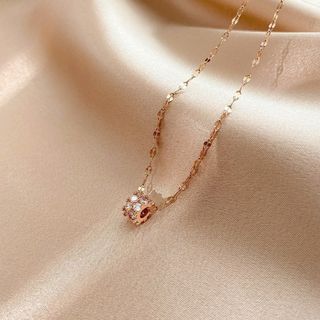 再入荷♡　ゴールド　ネックレス　ストーン　レディース　シンプル　フォーマル(ネックレス)