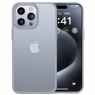 【色:マットグレー】【本体の色・3色】CASEKOO iPhone 15 Pro(その他)