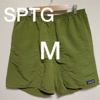 パタゴニア(patagonia)のパタゴニア　バギーズロング　7インチ　Mサイズ　グリーン　SPTG(ショートパンツ)