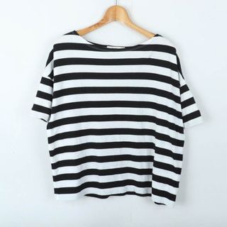 ニコアンド(niko and...)のニコアンド 半袖Ｔシャツ トップス ボーダー レディース 3サイズ ブラック ホワイト niko and...(Tシャツ(半袖/袖なし))