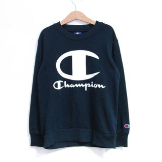 チャンピオン(Champion)のチャンピオン スウェット トレーナー トップス フロントロゴ スポーツウエア キッズ 男の子用 140サイズ ネイビー Champion(その他)