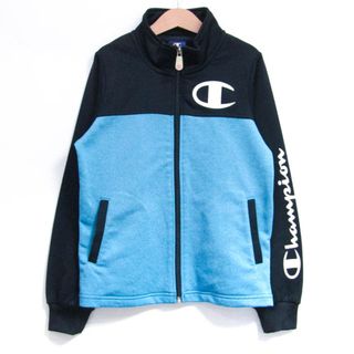 チャンピオン(Champion)のチャンピオン ジャージ ジャケット アウター 袖ロゴ スポーツウエア キッズ 女の子用 140サイズ ネイビー Champion(Tシャツ/カットソー)