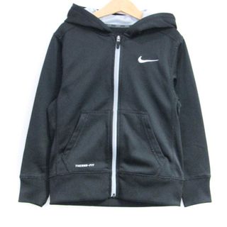 ナイキ(NIKE)のナイキ パーカー トップス ジップアップ スポーツウエア サーマフィット キッズ 男の子用 XSサイズ ブラック NIKE(Tシャツ/カットソー)