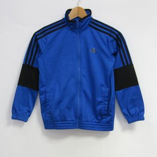 アディダス(adidas)のアディダス ジャージ ジャケット アウター 袖ライン スポーツウエア キッズ 男の子用 140サイズ ブルー adidas(その他)