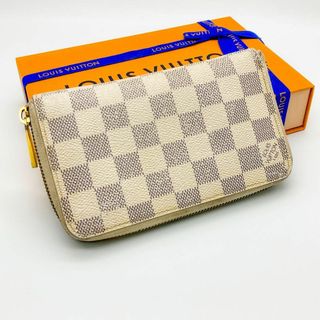 ルイヴィトン(LOUIS VUITTON)のS美品 ルイヴィトン ジッピーコンパクトウォレット ダミエ アズール 財布(財布)