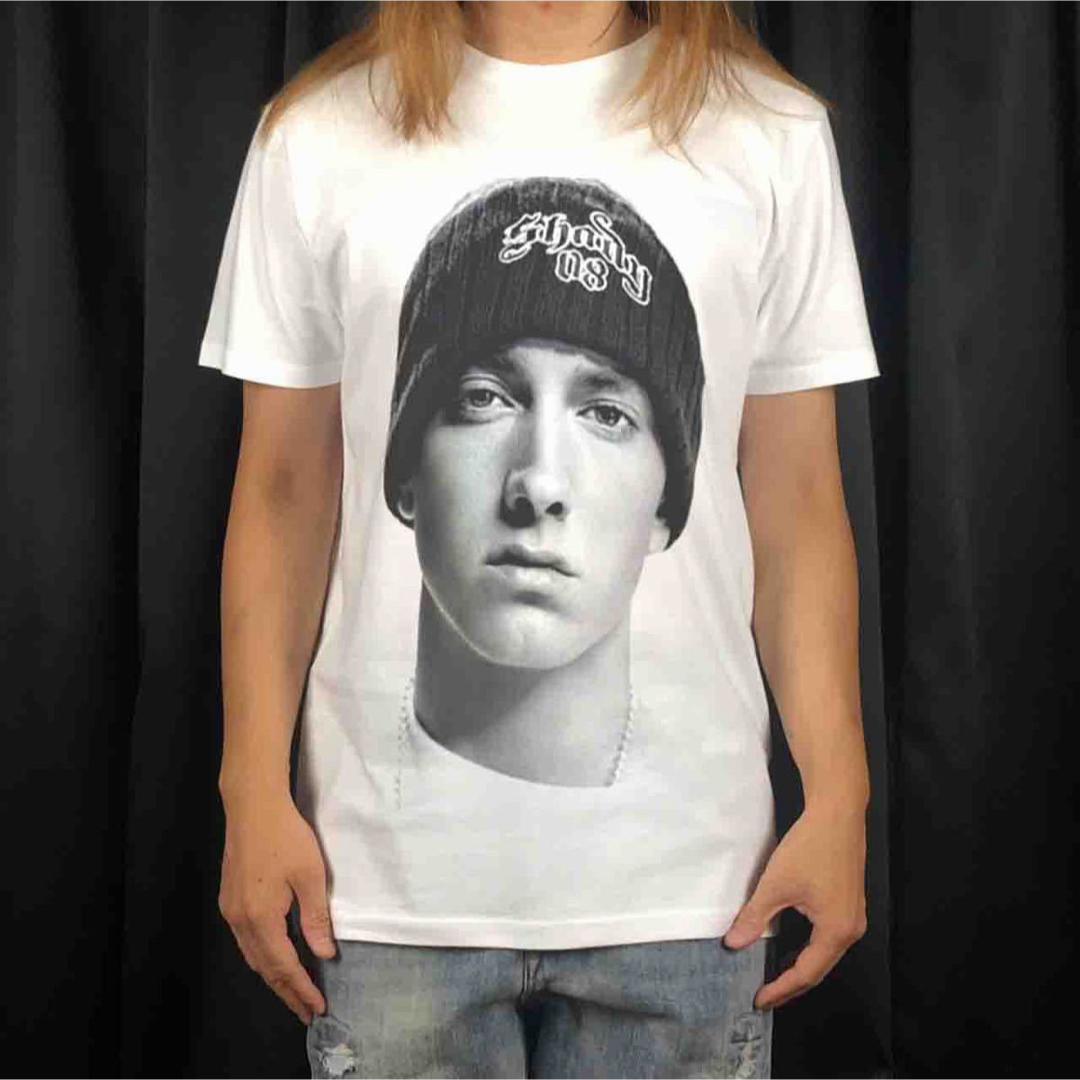 新品 ビッグ プリント EMINEM エミネム ヒップホップ ラッパー T 新品 ビッグ プリント EMINEM エミネム ヒップホップ ラッパー T