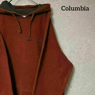 Columbia コロンビア パーカー ワンポイント 刺繍 プルオーバー L(パーカー)