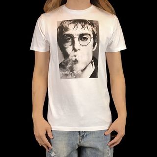 新品 oasis オアシス リアム 煙草 煙 スモーク ロックフェス Tシャツ(Tシャツ/カットソー(半袖/袖なし))