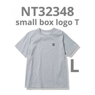 ザノースフェイス(THE NORTH FACE)のたけし様専用　ノースフェイス　スモールボックスロゴ  Tシャツ　グレー　L(Tシャツ/カットソー(半袖/袖なし))