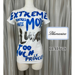 ブルマリン(Blumarine)のBlumarine ブルマリン イタリア製 プリントTシャツ(Tシャツ(半袖/袖なし))