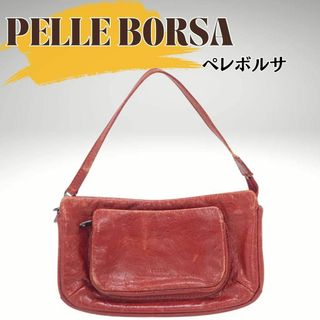 ペレボルサ(PELLE BORSA)のPELLE BORSA　ペレボルサ　ミニバッグ　赤(その他)