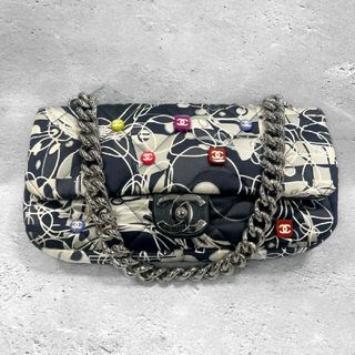 シャネル(CHANEL)のシャネル マトラッセ チェーンショルダーバッグ サテン ココマーク ボタン(ショルダーバッグ)