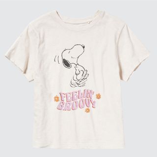 ユニクロ(UNIQLO)のUTグラフィックTシャツ　ショート丈　スヌーピー　UNIQLO(Tシャツ(半袖/袖なし))