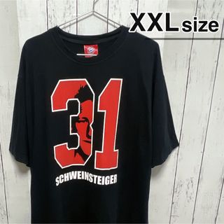 バイエルン　バスティアン　Tシャツ　ブラック　クラブチーム　サッカー　USA古着(Tシャツ/カットソー(半袖/袖なし))